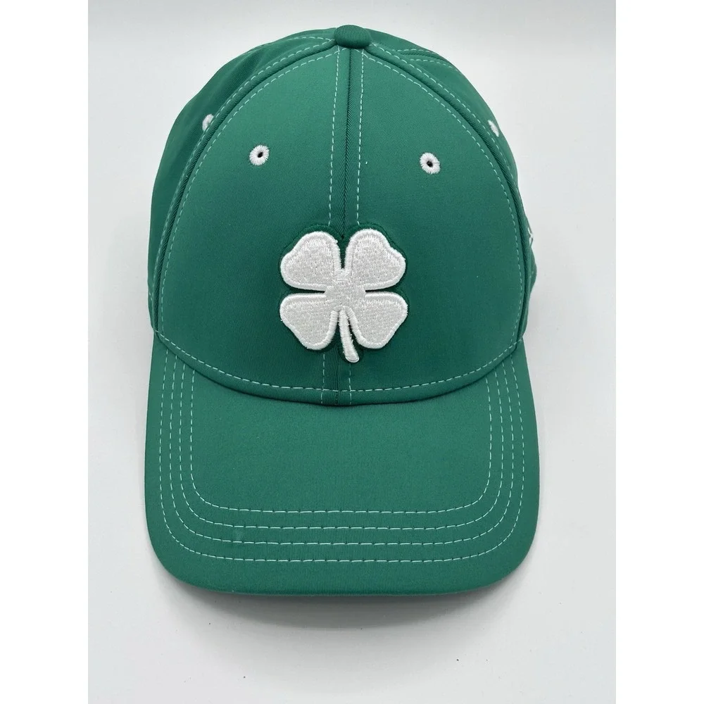 BLACK CLOVER Live Lucky Kelly Green A-Flex Fit S/M Baseball Hat Cap Golf Preppy